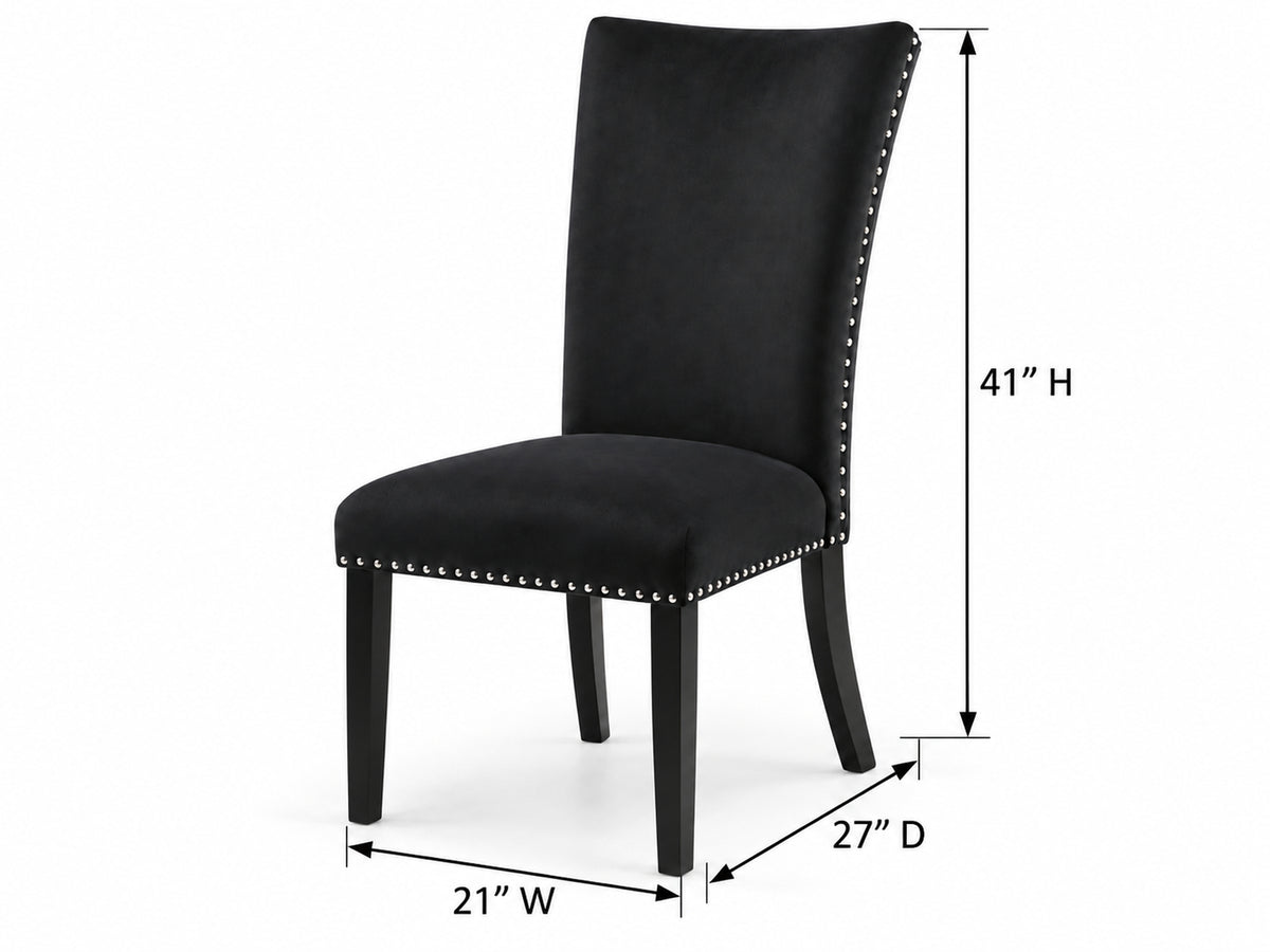 Daisy Rectangular Dining Table and 4 Upholstered Side Chairs