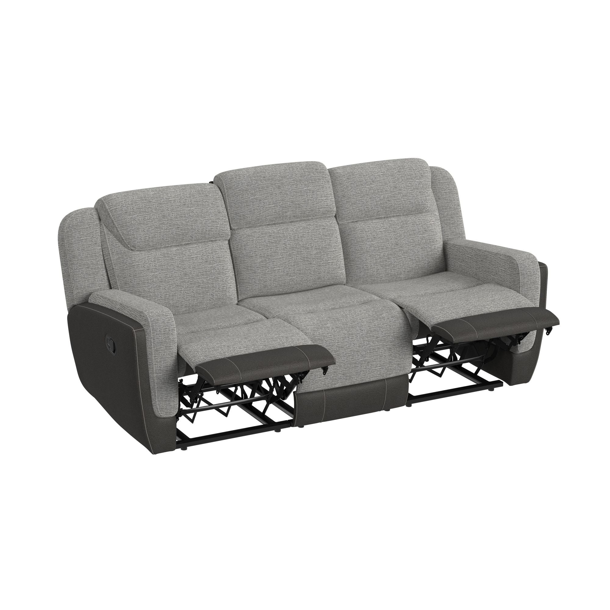 Hornet Rancho Grey Manual Reclining Sofa