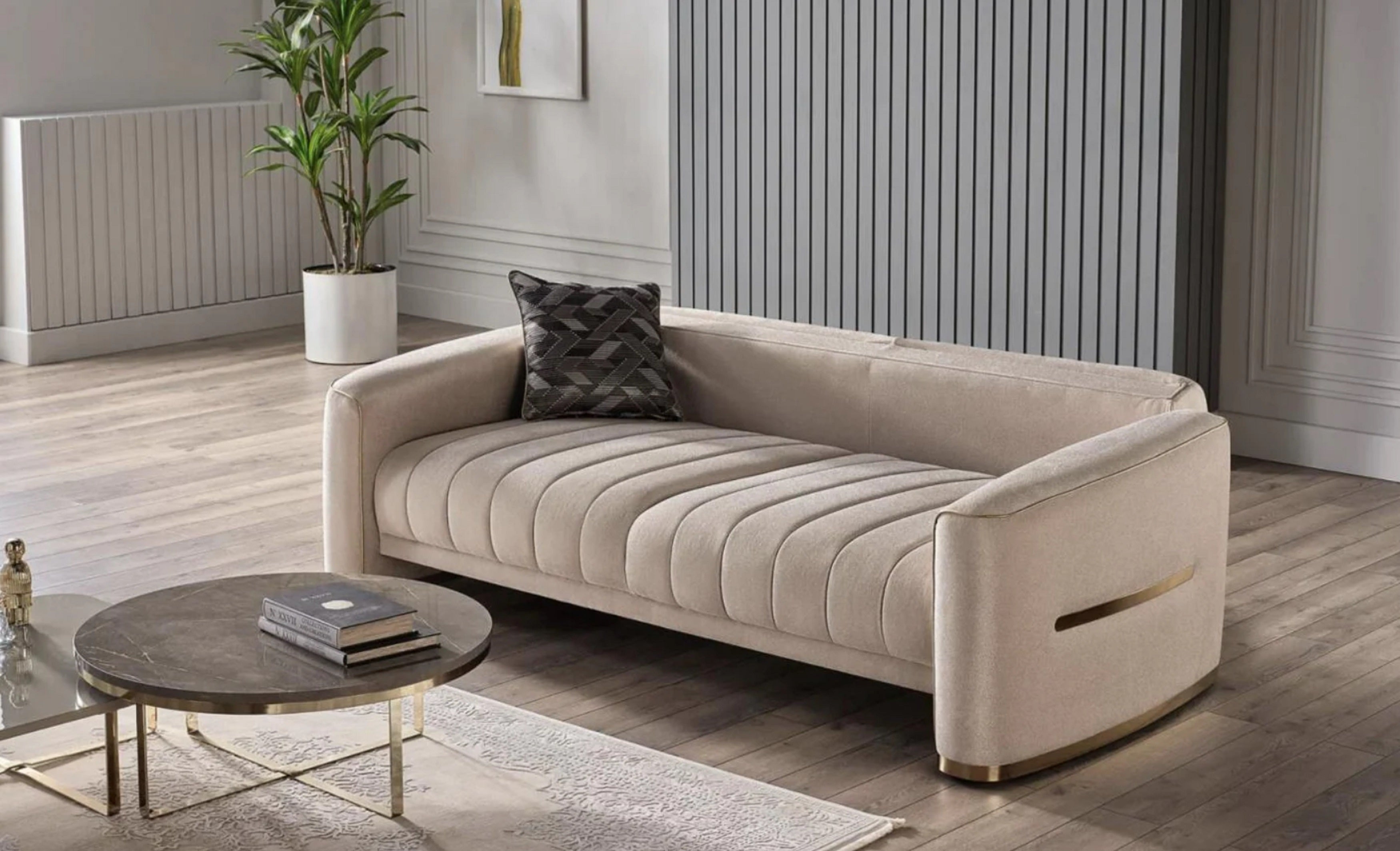 Veronica Silver Vizon Loveseat