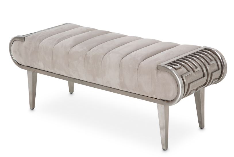 Roxbury Park Channel Tufted Bench