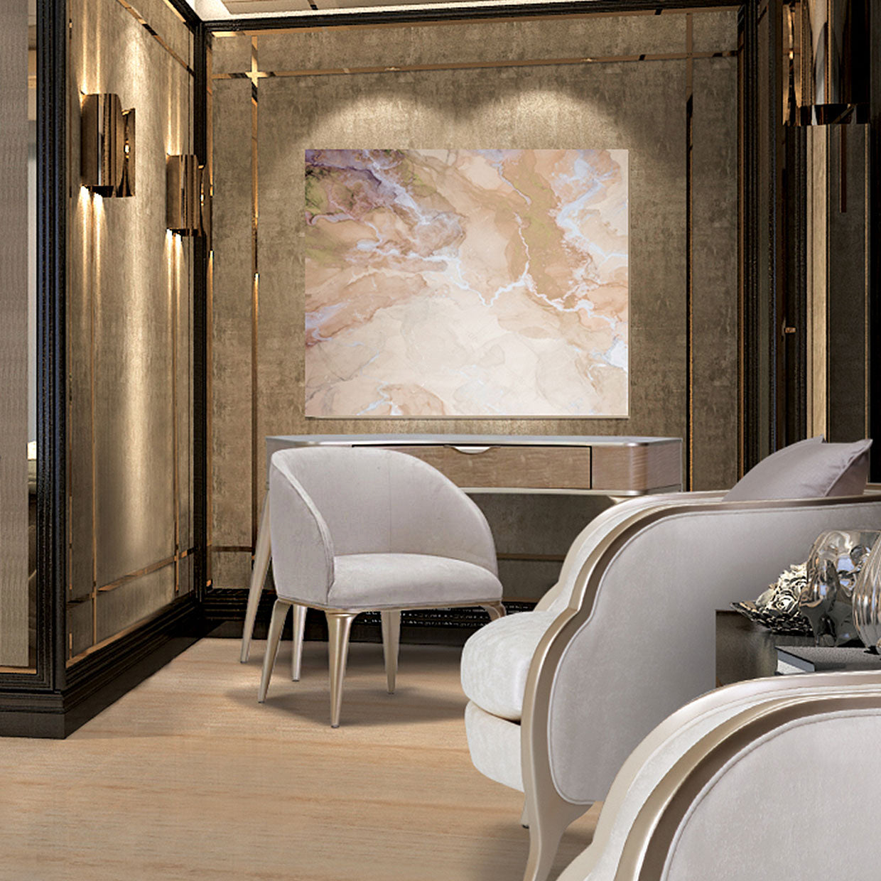 Malibu Crest Vanity Chair