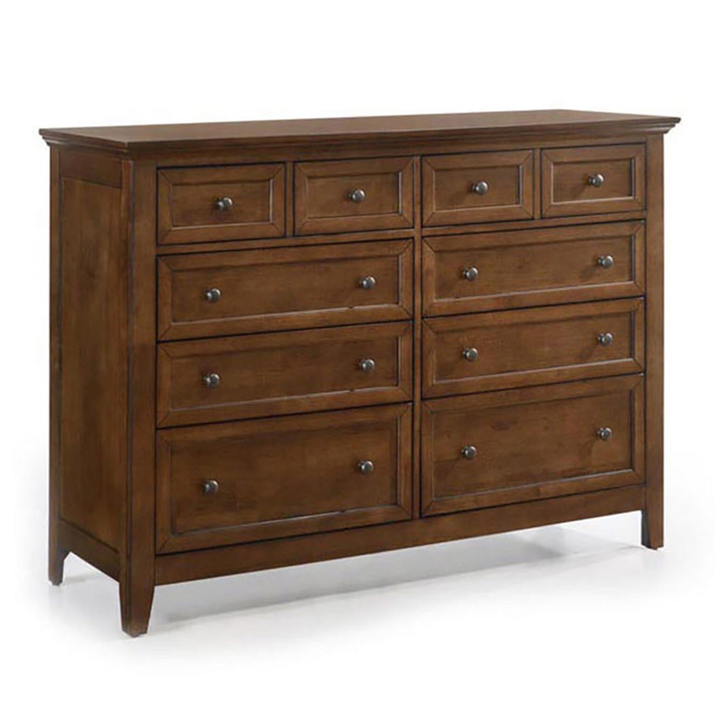 San Mateo Tuscan Cherry Dresser and Mirror