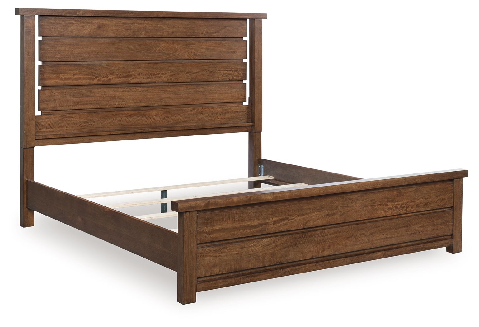 Kristiland - Queen Panel Bed - Warm Brown