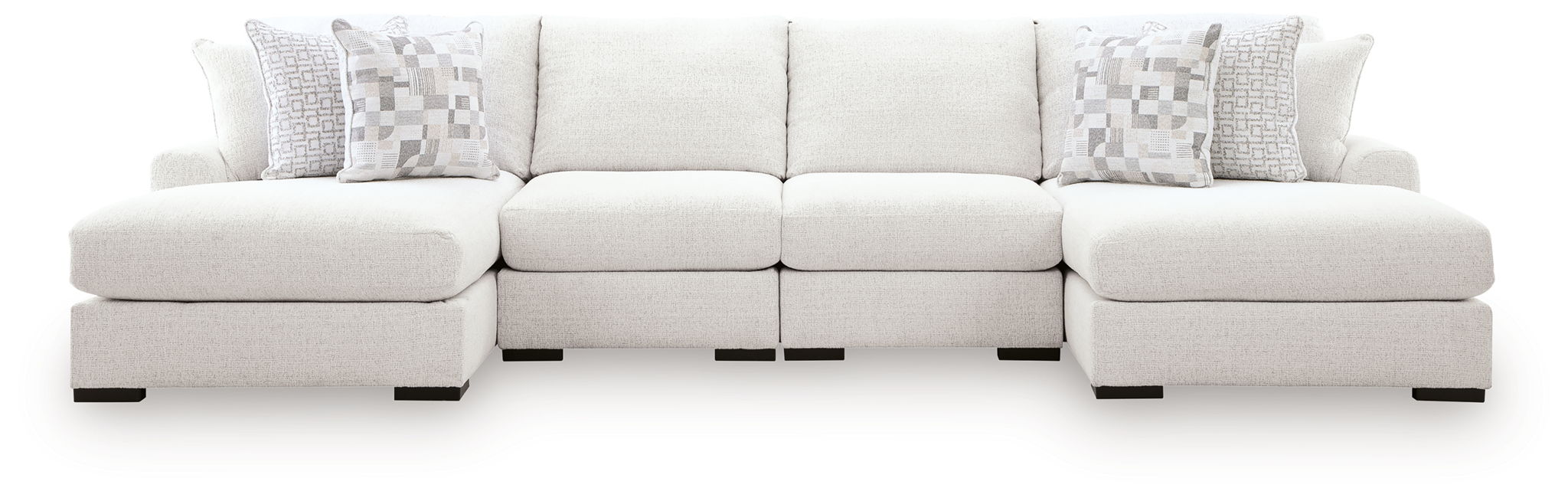 Wynncroft Manor - 4-Piece Double Chaise Sectional - Chalk