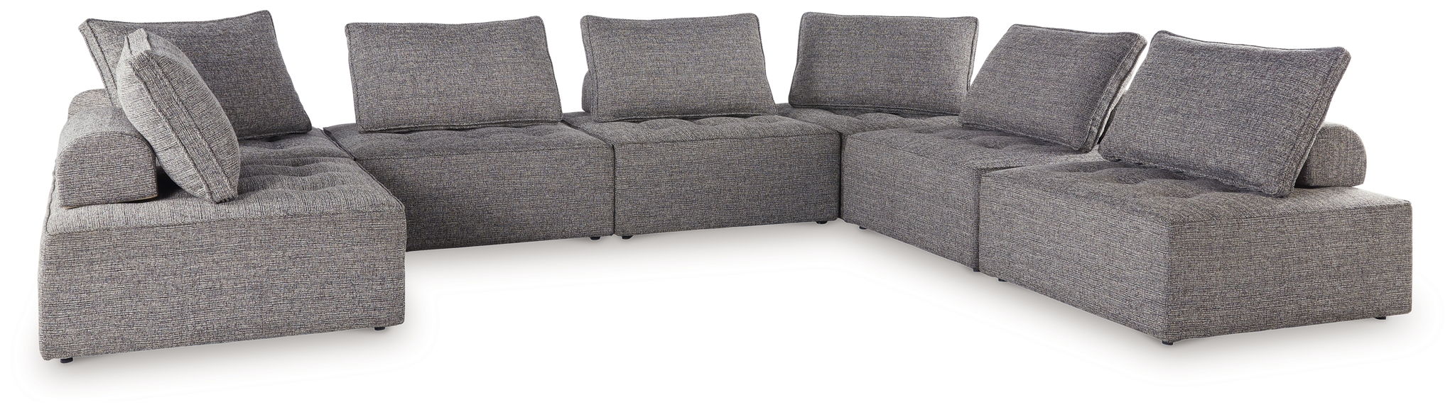 Bree Zee - 7-Piece Outdoor Sectional - Brown