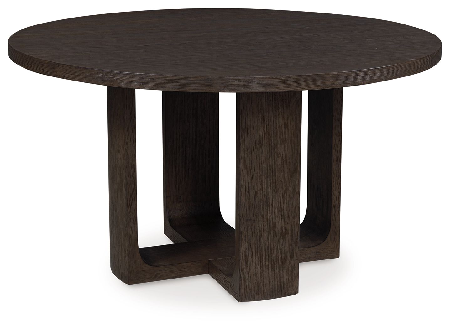 Neo - Round Dining Room Table - Rich Brown