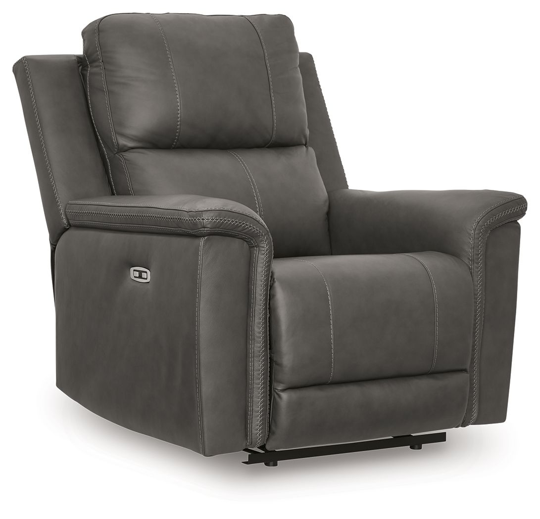 Beryton - Power Recliner With Adjustable Headrest - Anchor