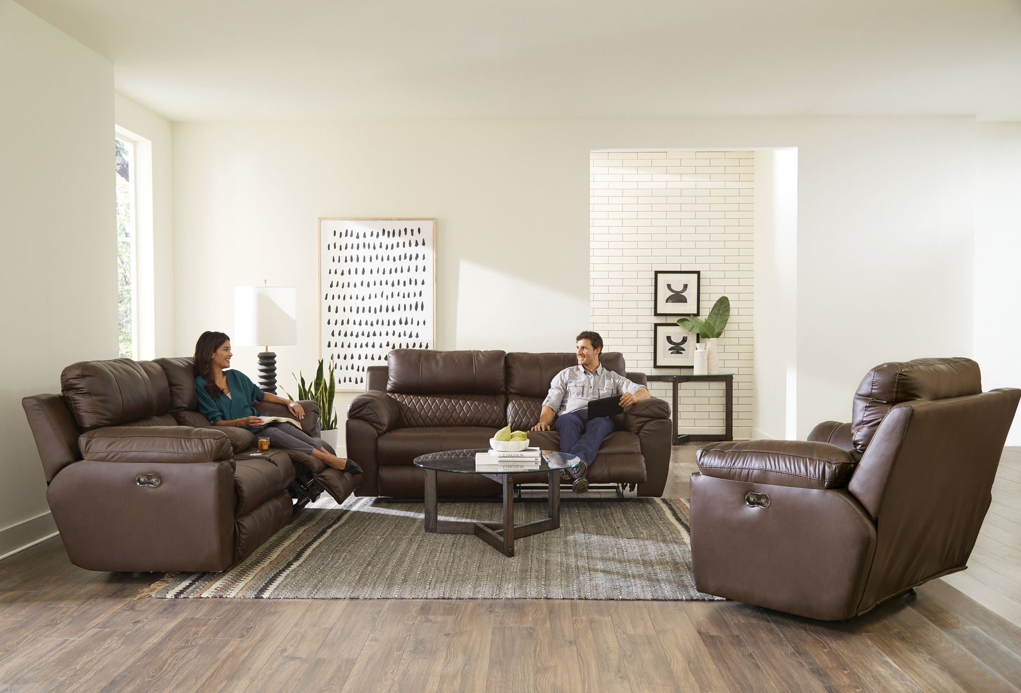 Sorrento - Power Reclining Console Loveseat - Kola