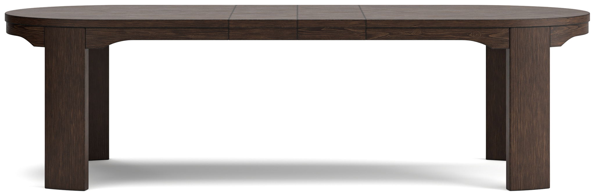 Neo - Oval Dining Room Extension Table - Rich Brown