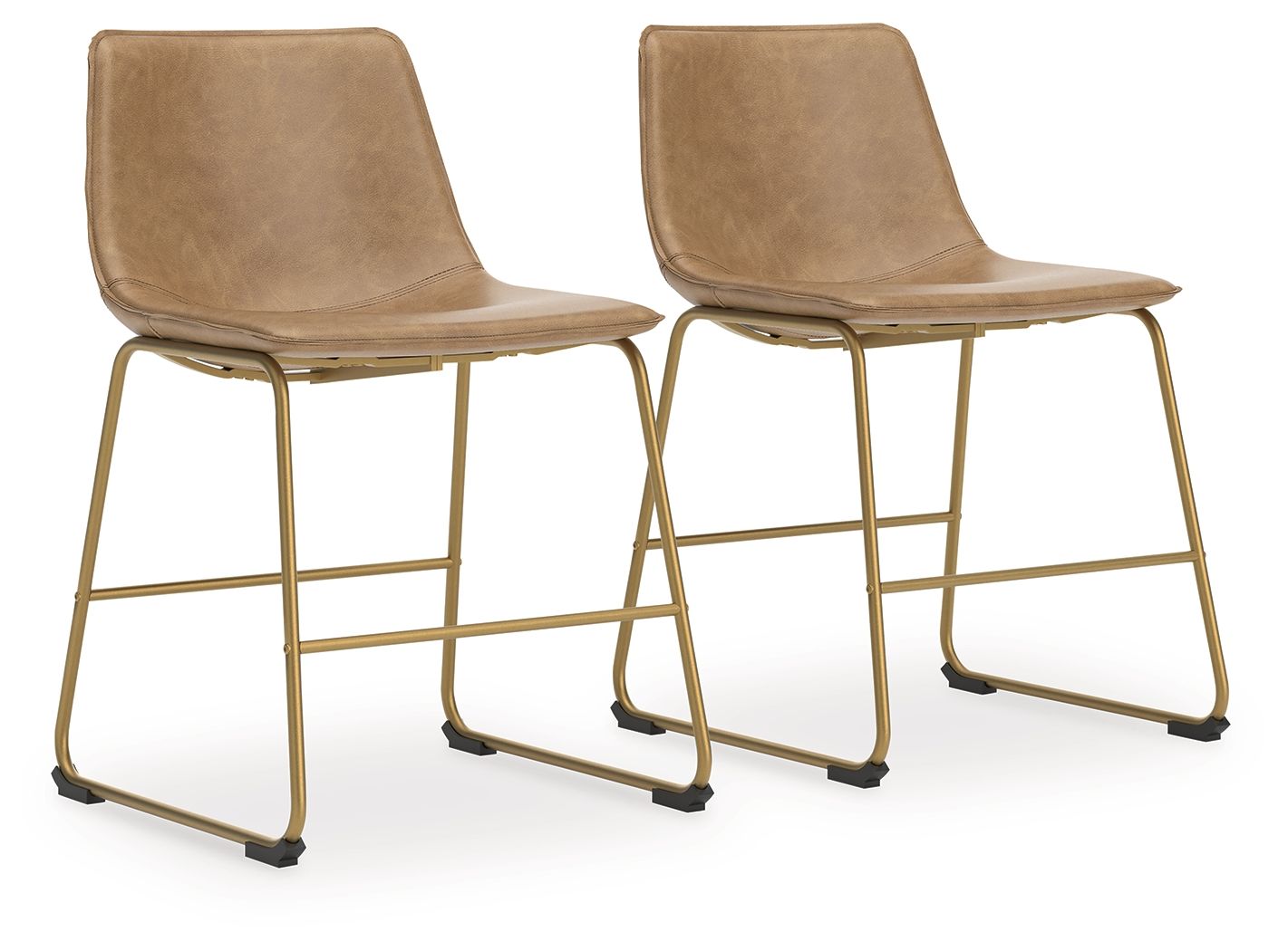 Crandox - Dining Upholstered Side Chair - Toast / Gold
