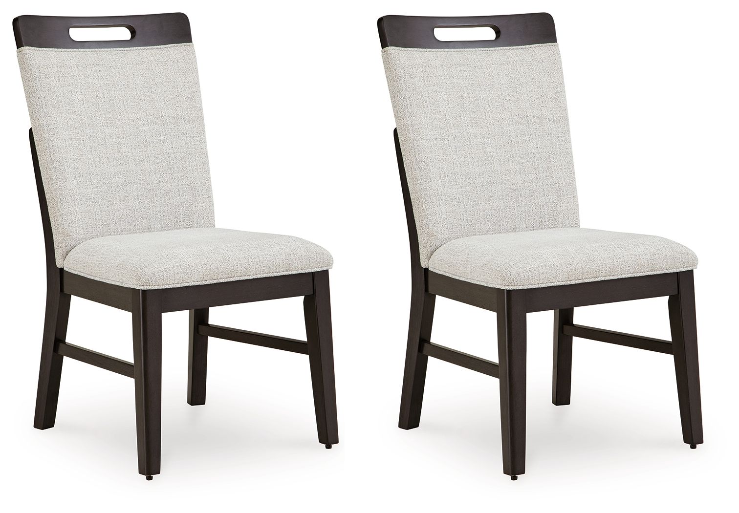 Neymorton - Dining Upholstered Side Chair - Light Gray / Brown