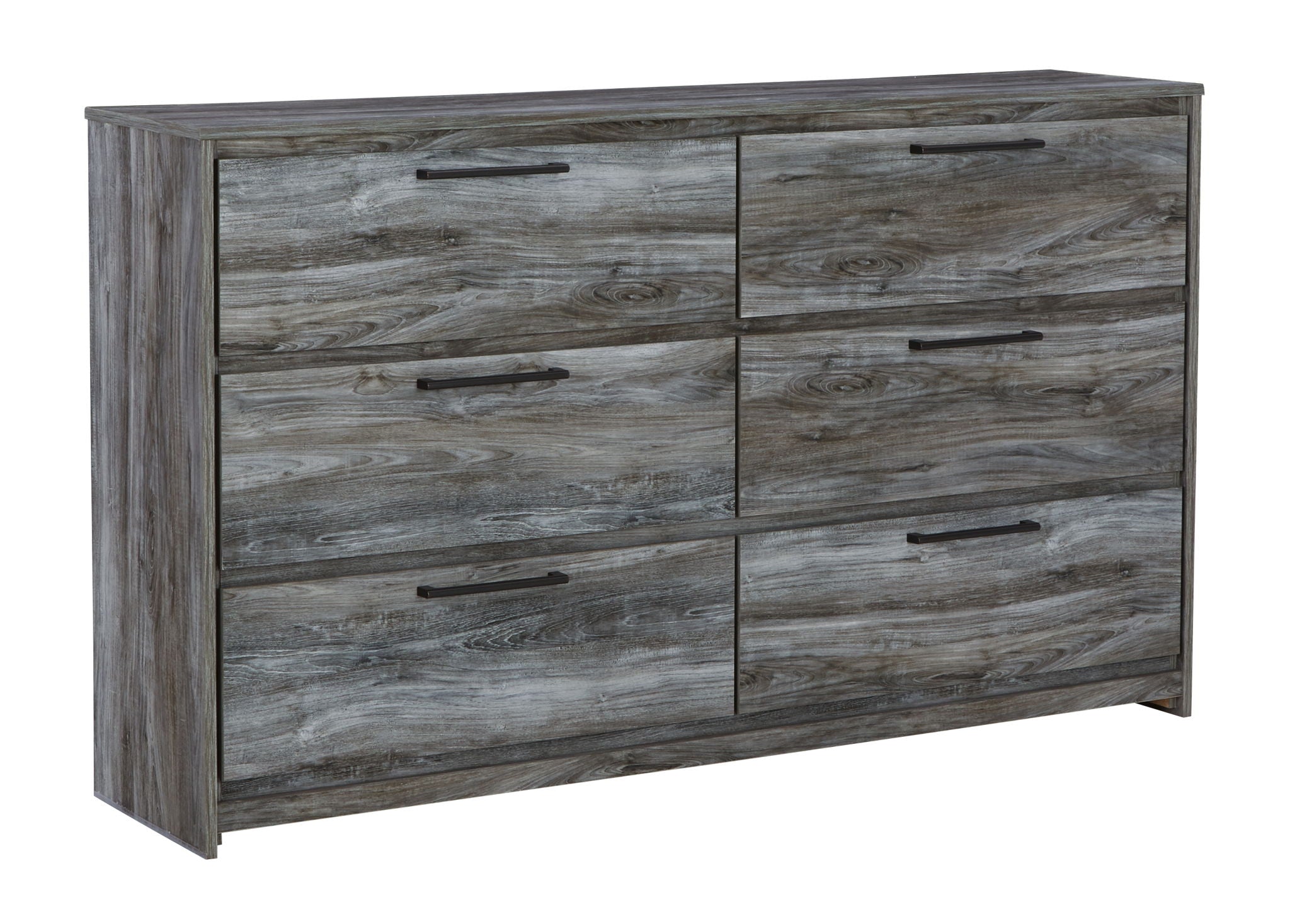 Baystorm - Six Smooth Drawer Dresser - Gray