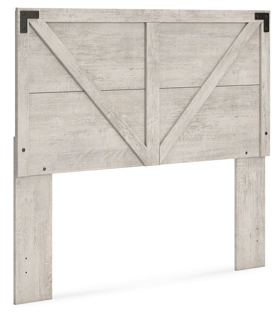 Shawburn - Queen Crossbuck Panel Headboard - Gray