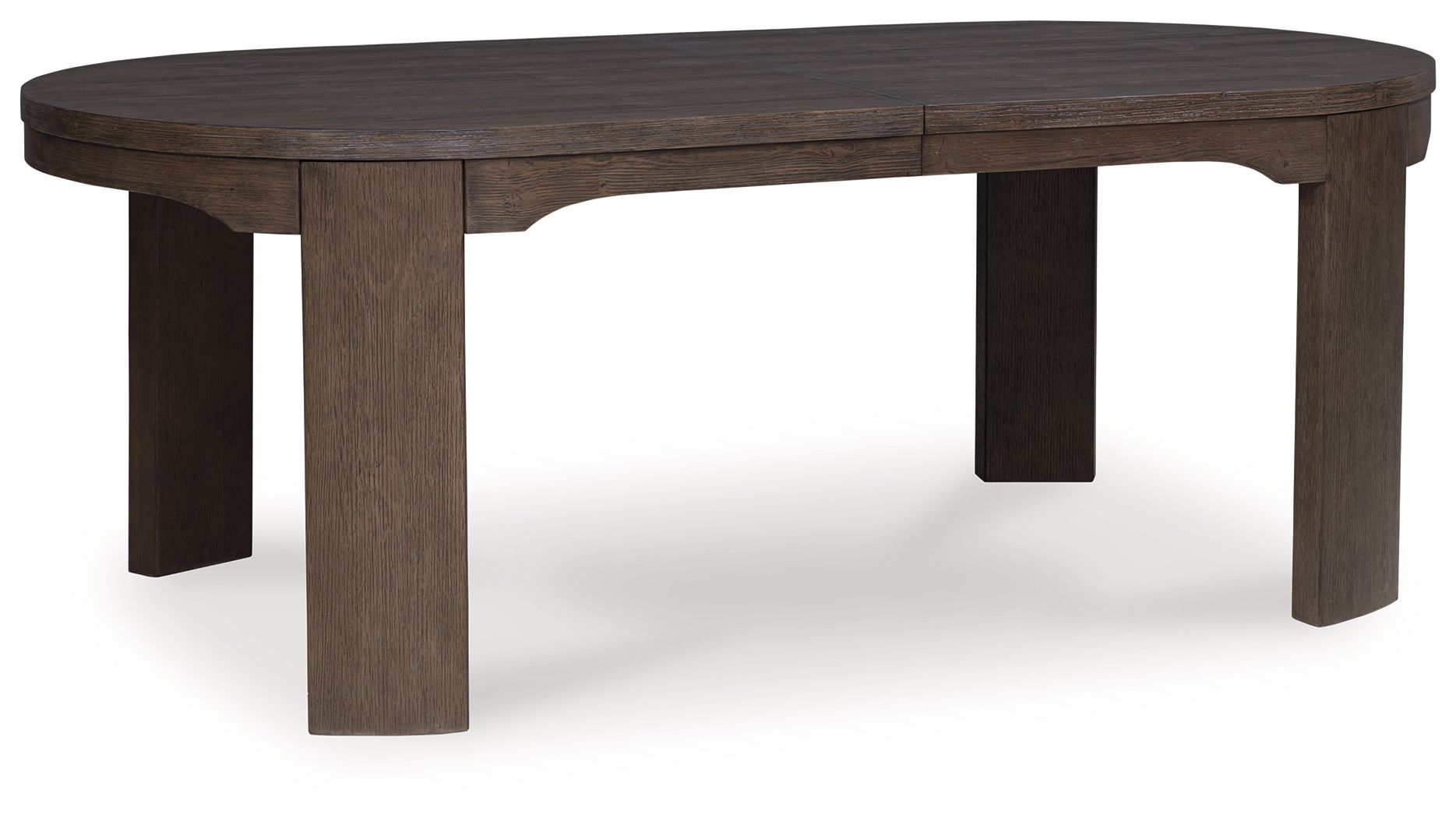 Neo - Oval Dining Room Extension Table - Rich Brown