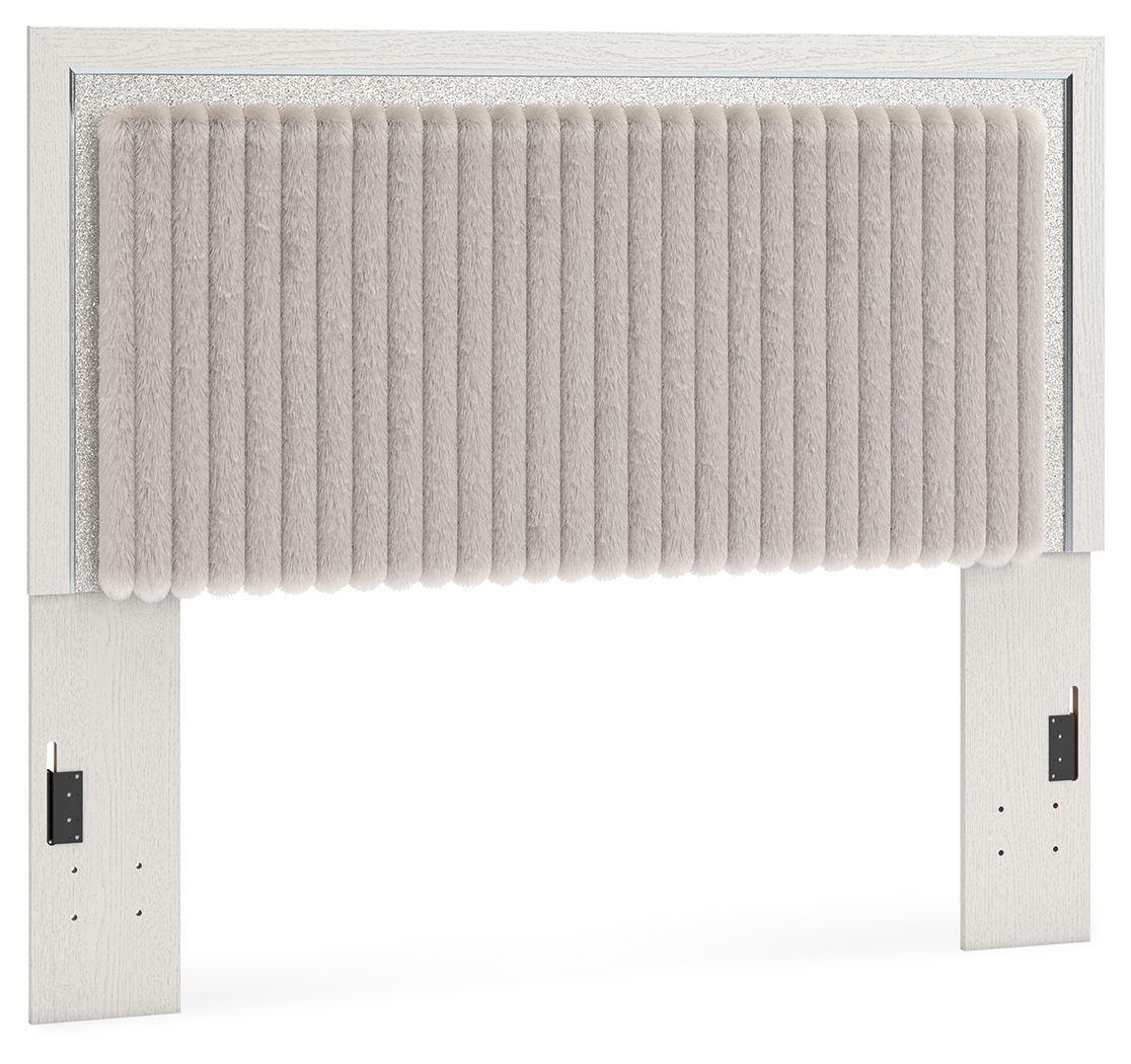 Birmonton - Queen Upholstered Panel Headboard - White