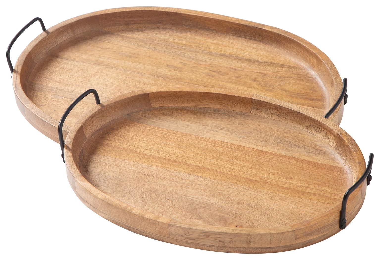 Jocelyne - Tray Set - Brown / Black