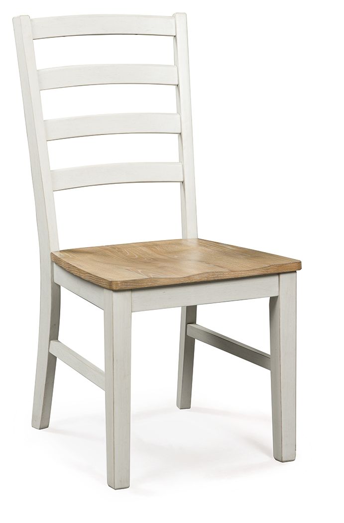 Westlinport - Dining Room Side Chair - Antique White / Natural