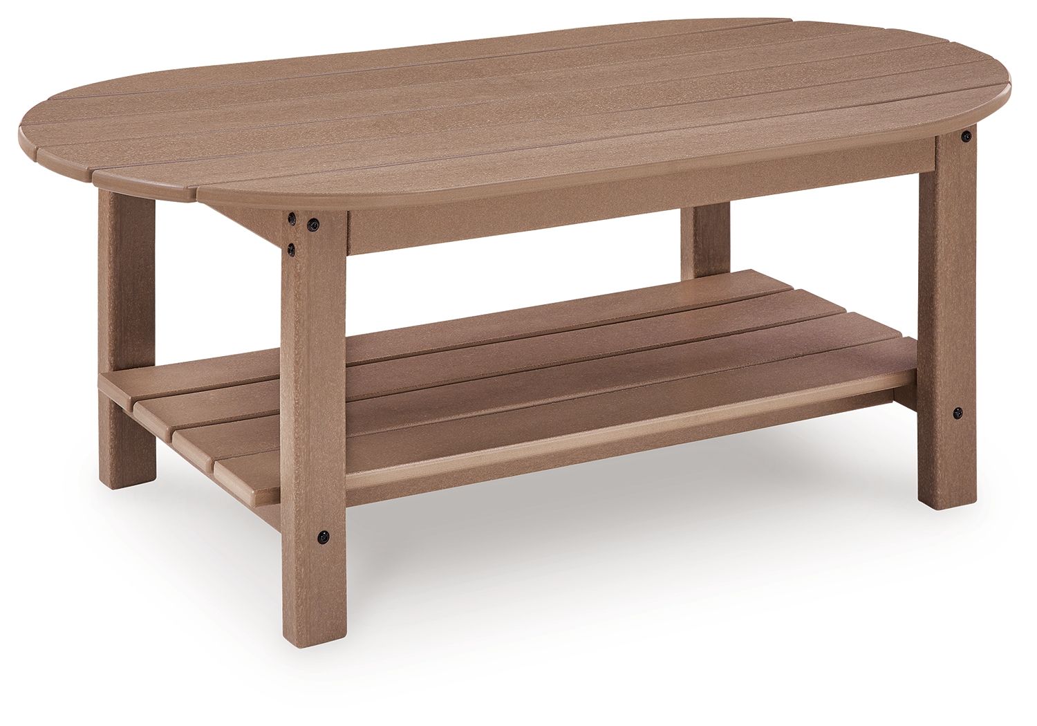 Cliffs Beach - Oval Cocktail Table - Driftwood