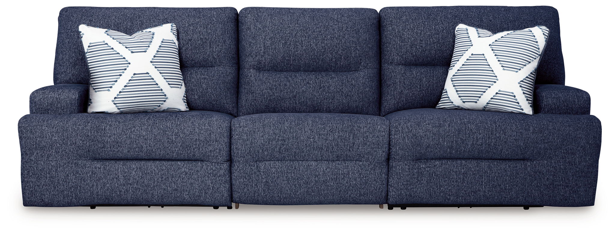 Acklen Place - 3-Piece Power Reclining Sectional Sofa - Navy