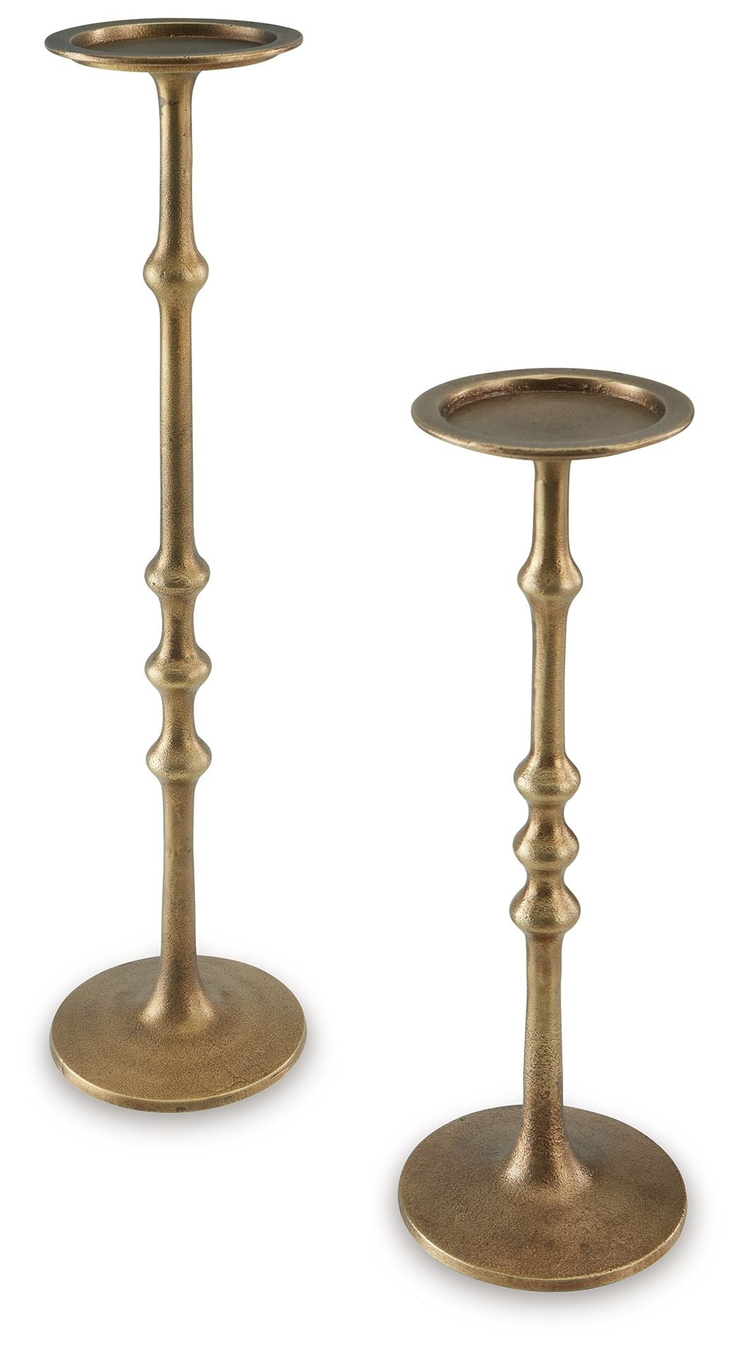 Larwick - Candle Holder Set - Antique Brass Finish