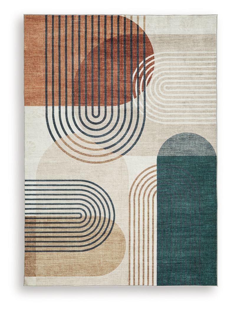 Farrendale - 5' x 7' Washable Rug - Multi