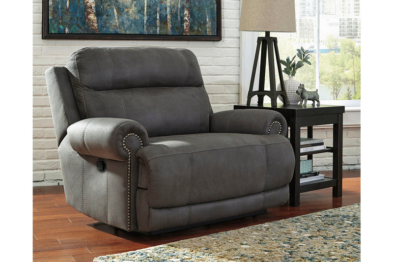 Austere - Oversized Manual Recliner - Gray