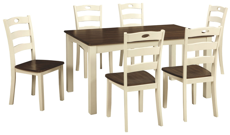 Woodanville Table & 6 Side Chairs