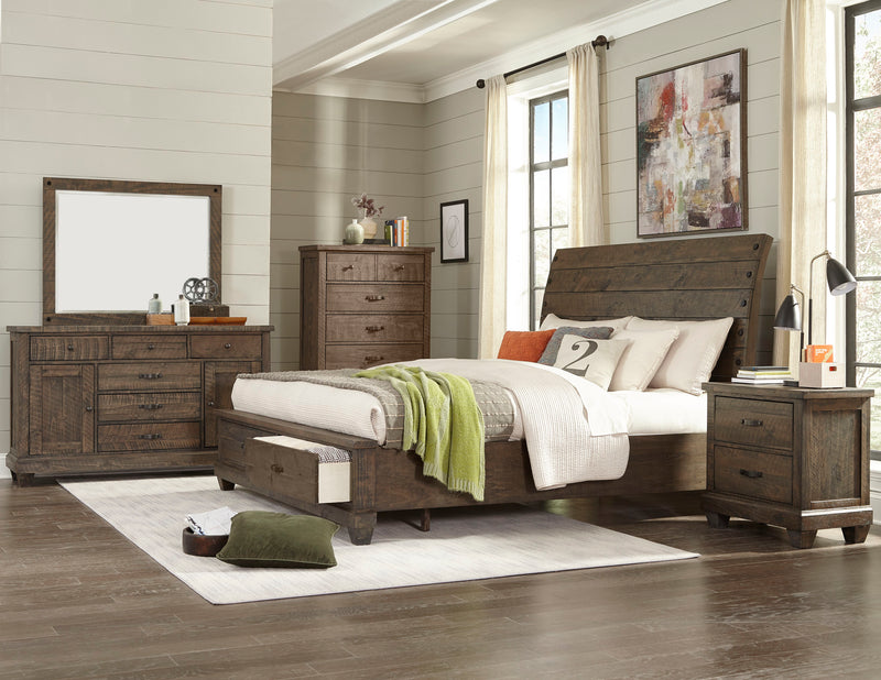 Lifestyle King Sleigh Bed with Storage