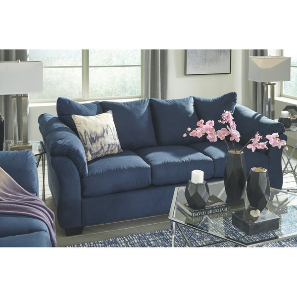 Affordable Furniture Anna Blue/Grey Sofa and Chaise