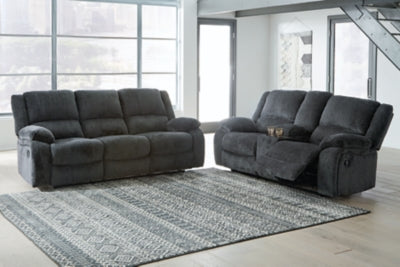 Draycoll - Reclining Sofa, Reclining Loveseat & Reclining Chair - Slate