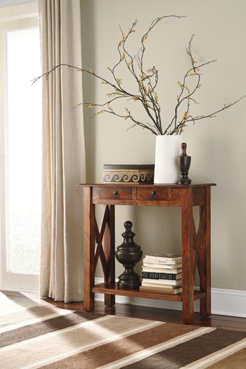 Abbonto - Console/Sofa Table - Warm Brown
