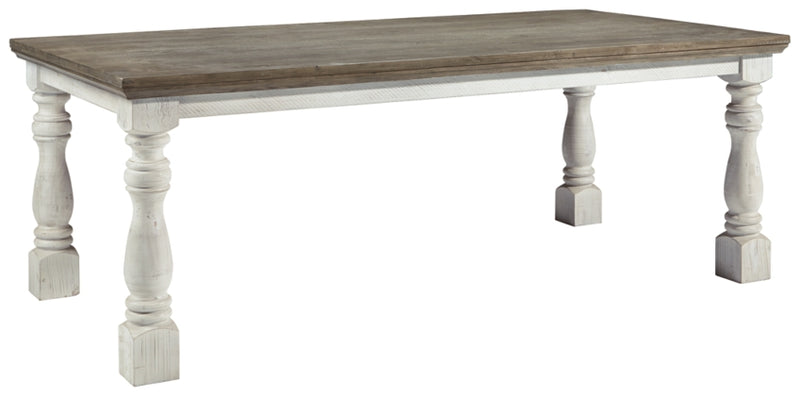 Havalance - Rectangular Dining Table - White/Gray