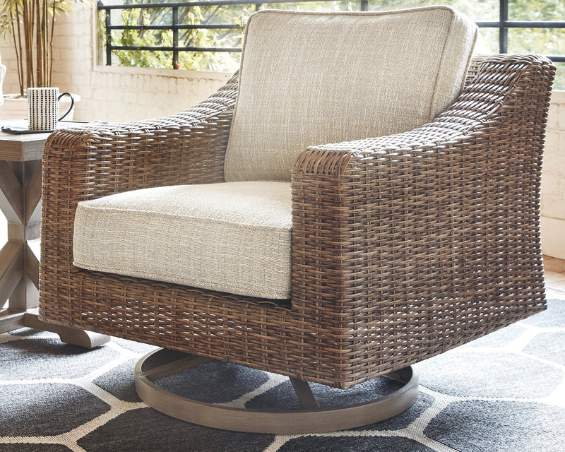 Beachcroft - Swivel Lounge Chair - Beige