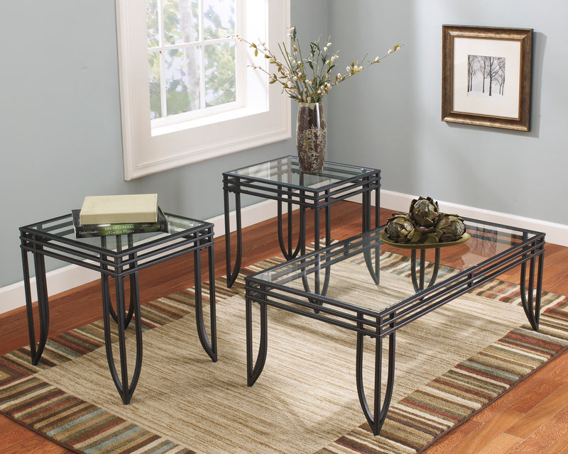 Exeter - Occasional 3 Piece Table Set - Black