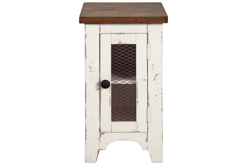 Wystfield - Chairside End Table - White/Brown