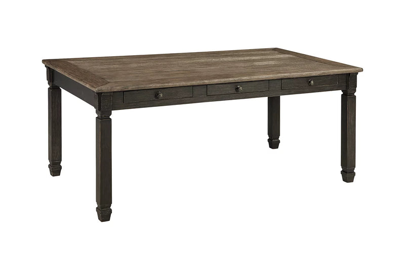 Tyler Creek - Dining Table & 4 Side Chairs & Bench - Black/Grayish Brown