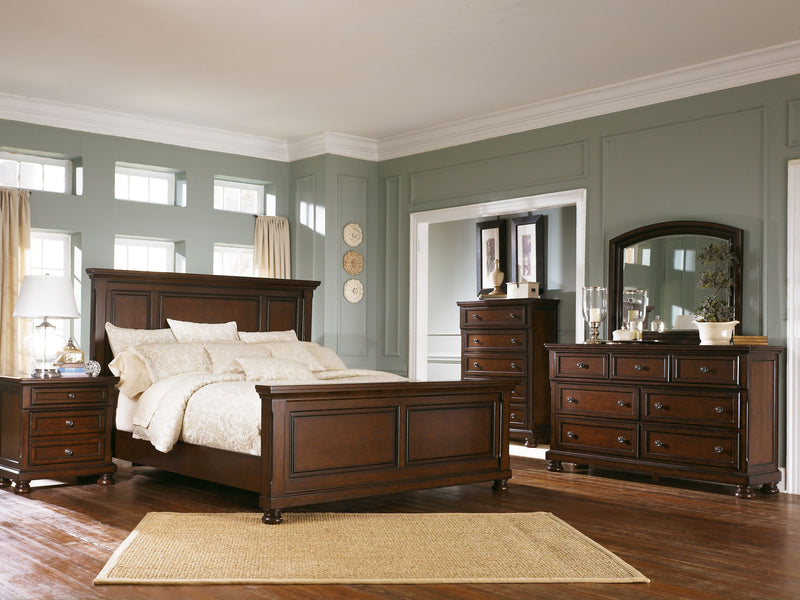 Porter King Panel Bed w/ Dresser & Mirror