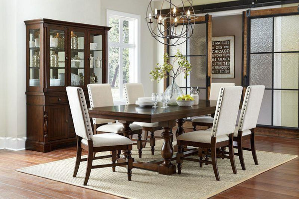 Find Homelegance Yates Dark Oak Table and 4 Side Chairs at Marlo Furniture