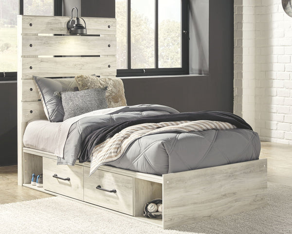Cambek Twin Bed with 2 Under Bed Storage