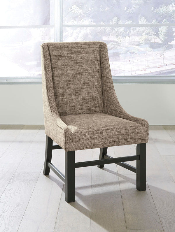 Sommerford - Dining Upholstered Arm Chair -  Black/Brown