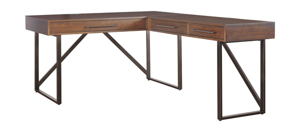 Starmore - Home Office L-Shaped Desk - Brown