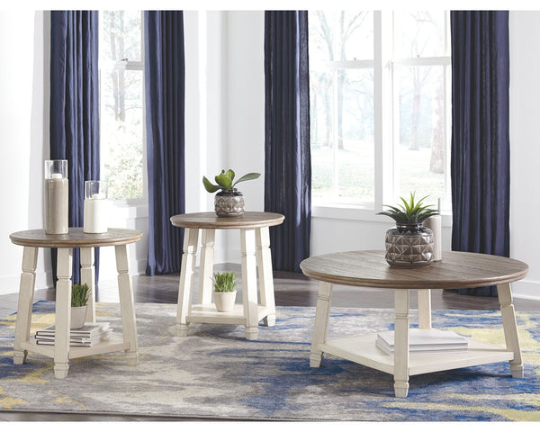 Bolanbrook - Occasional 3 Piece Table Set - Two-tone