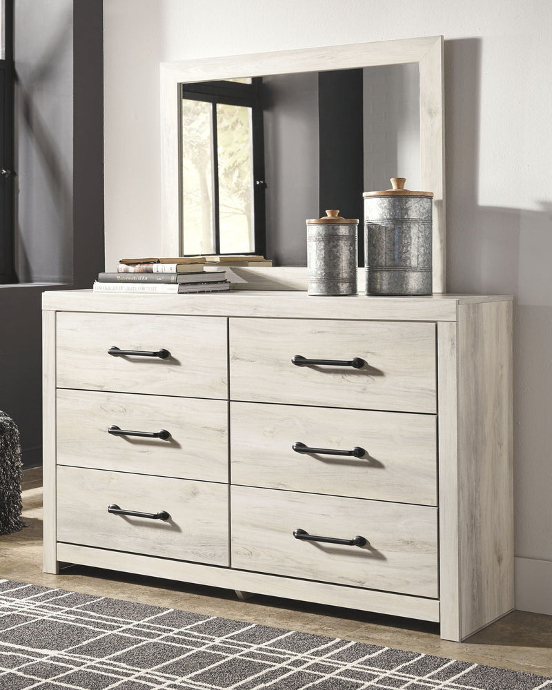 Cambeck - Dresser and Mirror - Whitewash