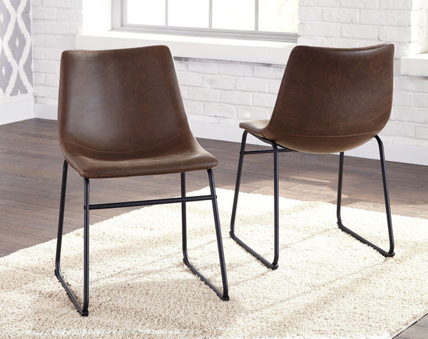Centiar Brown/Black Dining Upholstered Side Chair