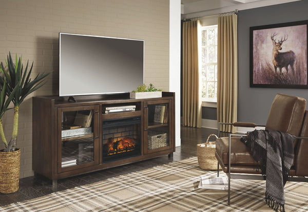 Starmore - 70" TV Stand with Fireplace - Brown