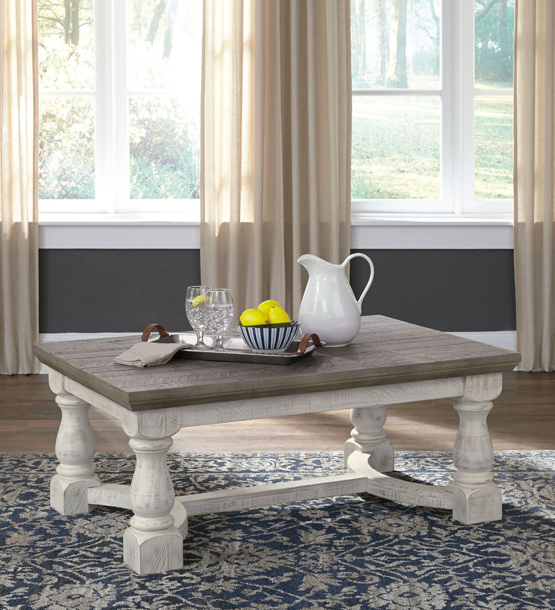 Havalance - Cocktail Table - Gray/White