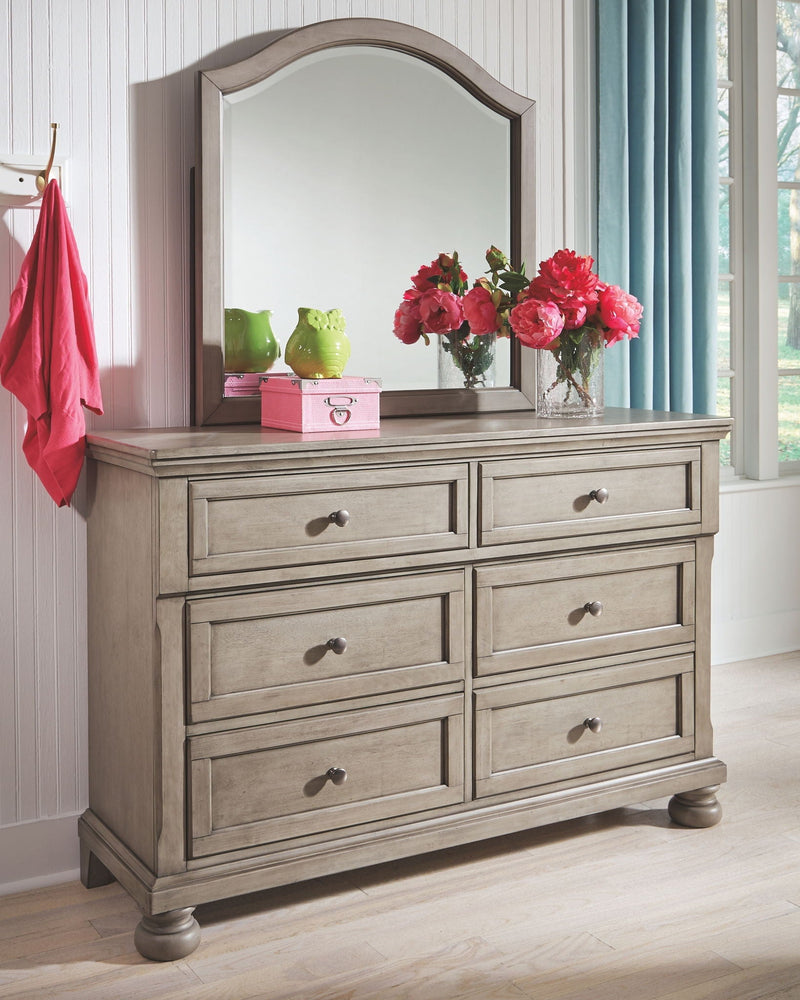 Lettner - Youth Dresser and Mirror - Light Gray