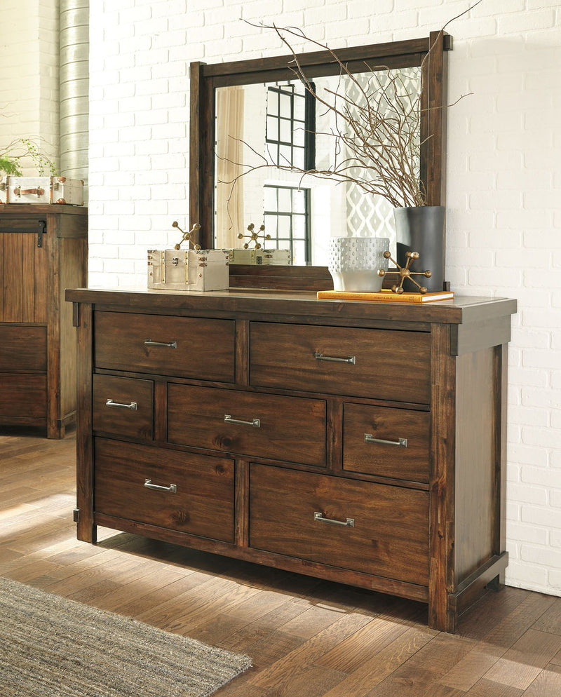 Lakeleigh - Dresser and Mirror - Brown