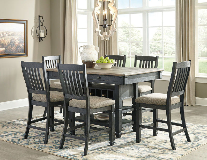 Tyler Creek - Black/Gray - RECT Dining Room Counter Table