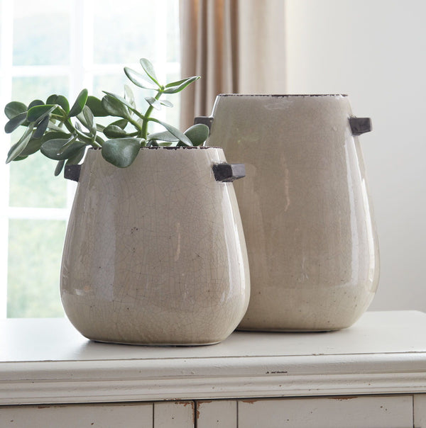 Diah- Tan Vase Set (2/CN) - Ashley shop at  Regency Furniture